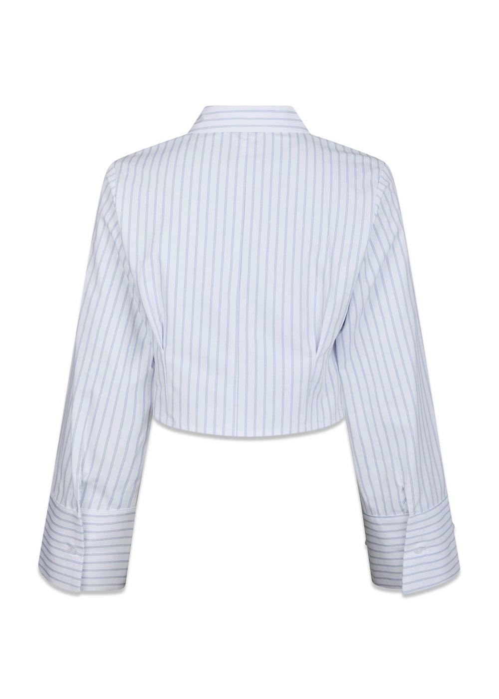 Frost Slim Stripe Shirt - White-Shirts-Neo Noir-Butler Loftet