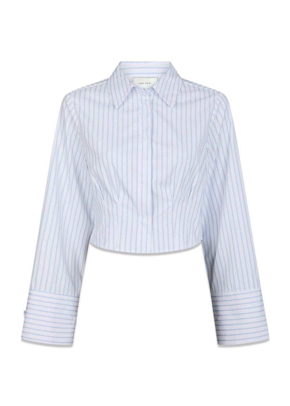 Frost Slim Stripe Shirt - White-Shirts-Neo Noir-Butler Loftet