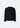Full Rib Cotton Lens Crewneck Sweater - Black