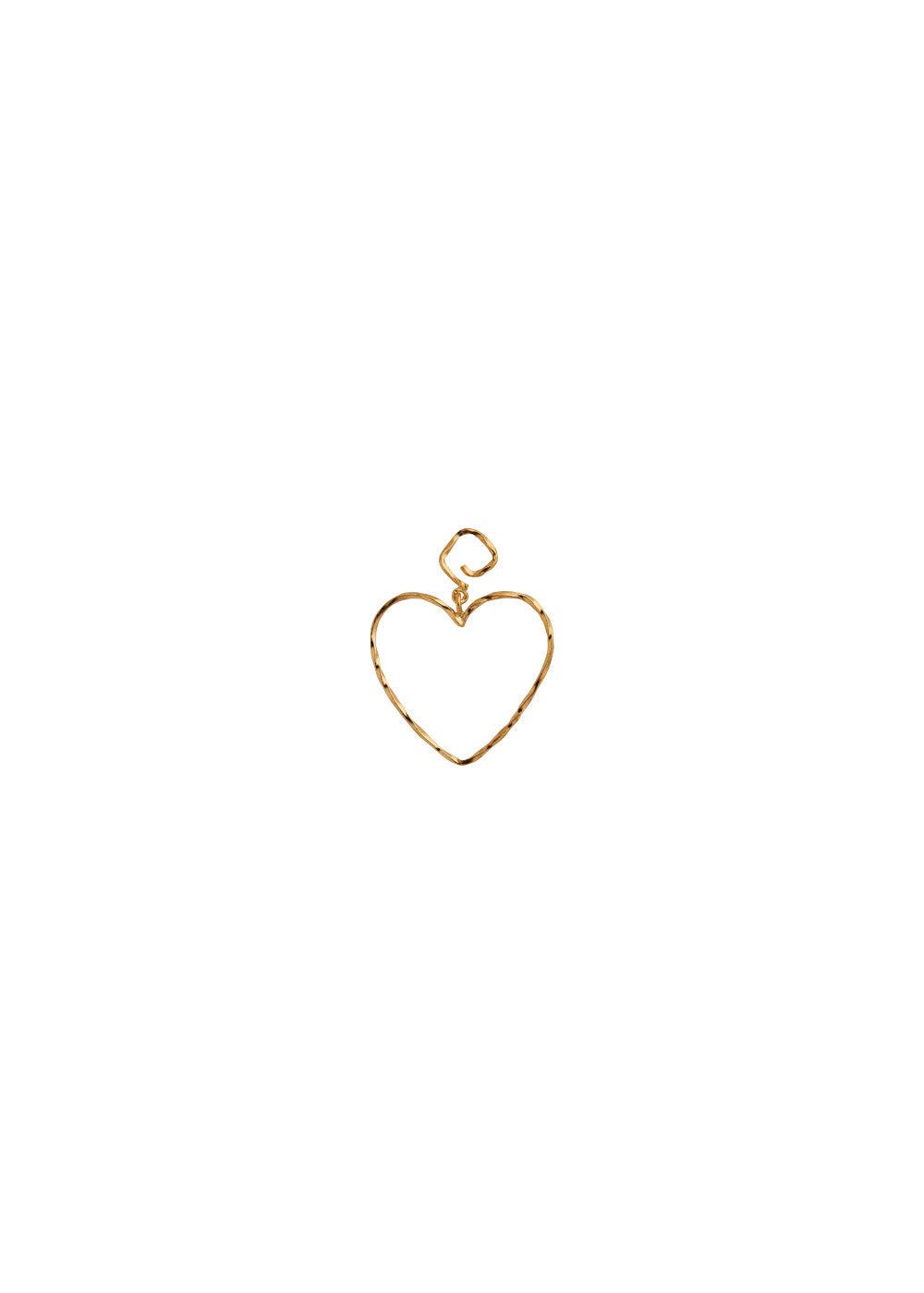 Funky Heart Earring - Gold