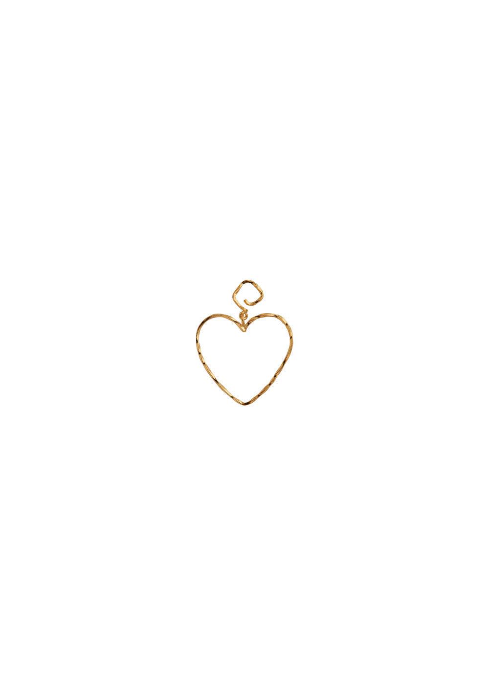 Funky Heart Earring - Goldplated