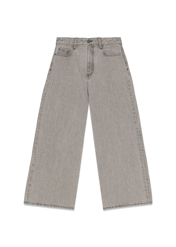 Future Denim Wide Jeans - Gray Quill