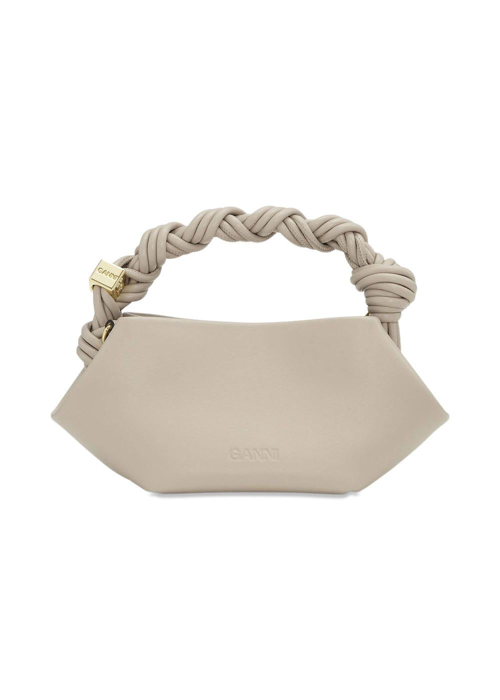 GANNI BOU BAG MINI - Oyster Gray-Bags-Ganni-Butler Loftet