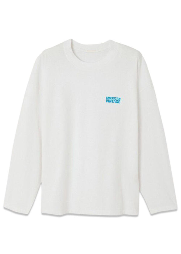 GIX - Blanc/White-T-shirts-American Vintage-Butler Loftet