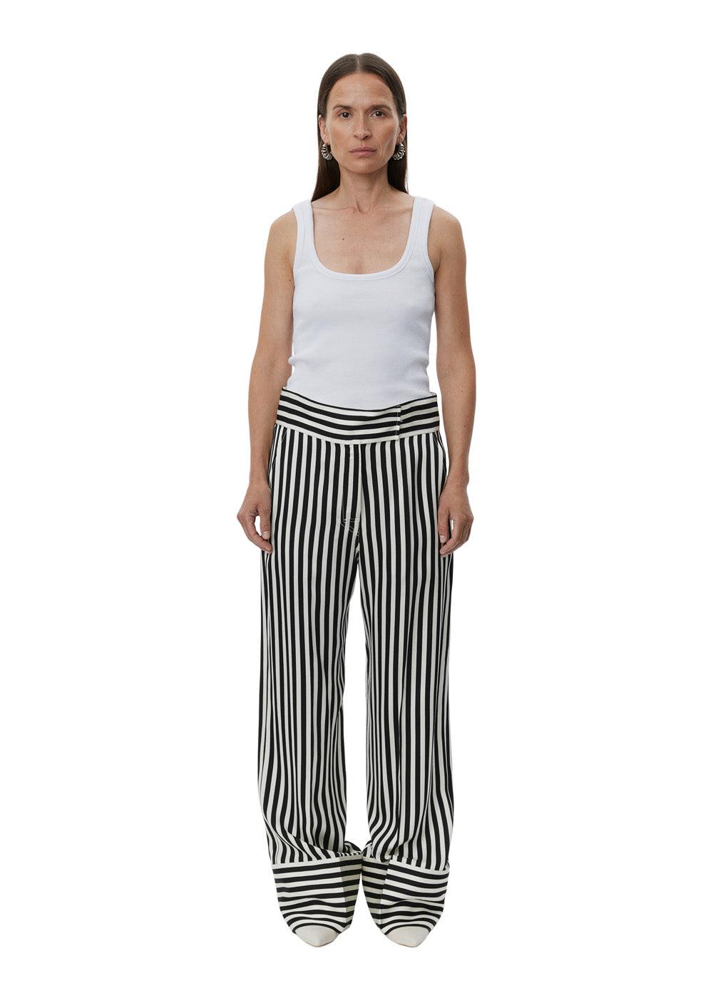 Gabin - Striped Viscose - Fluid Stripes