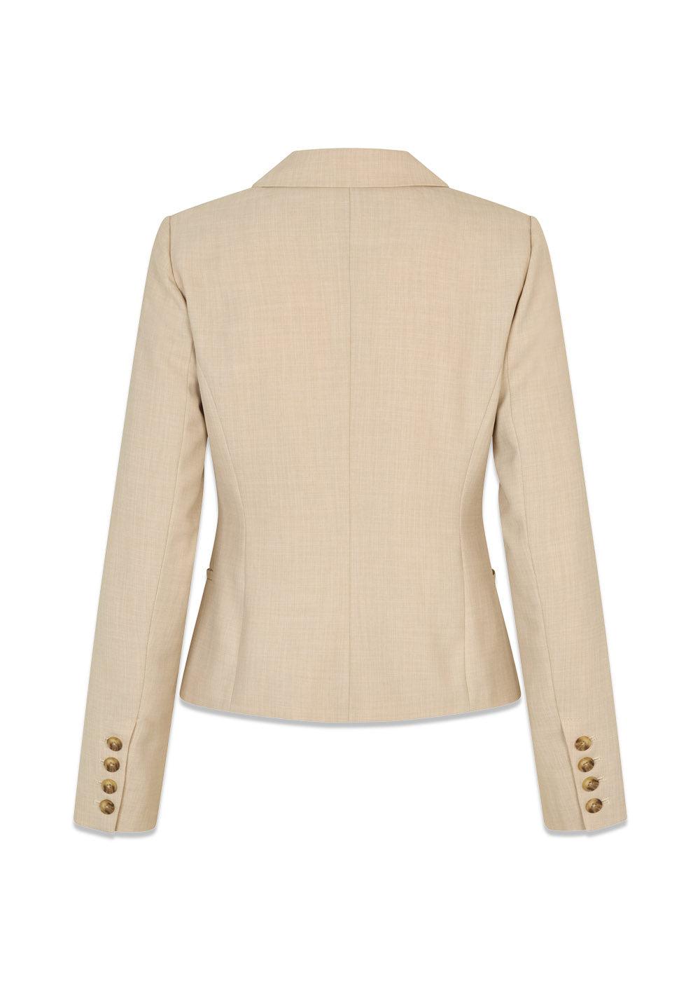 GaleMD 2 short blazer - Beige Melange-Blazers-Modström-Butler Loftet
