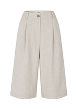 Galemd linen long shorts - Beige Melange-Shorts-Modström-Butler Loftet