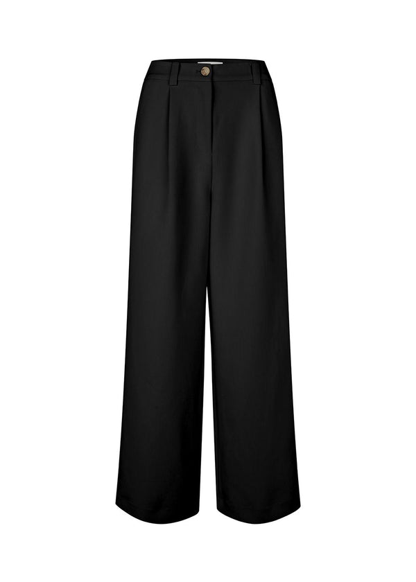 Galemd wide pants - Black-Pants-Modström-Butler Loftet
