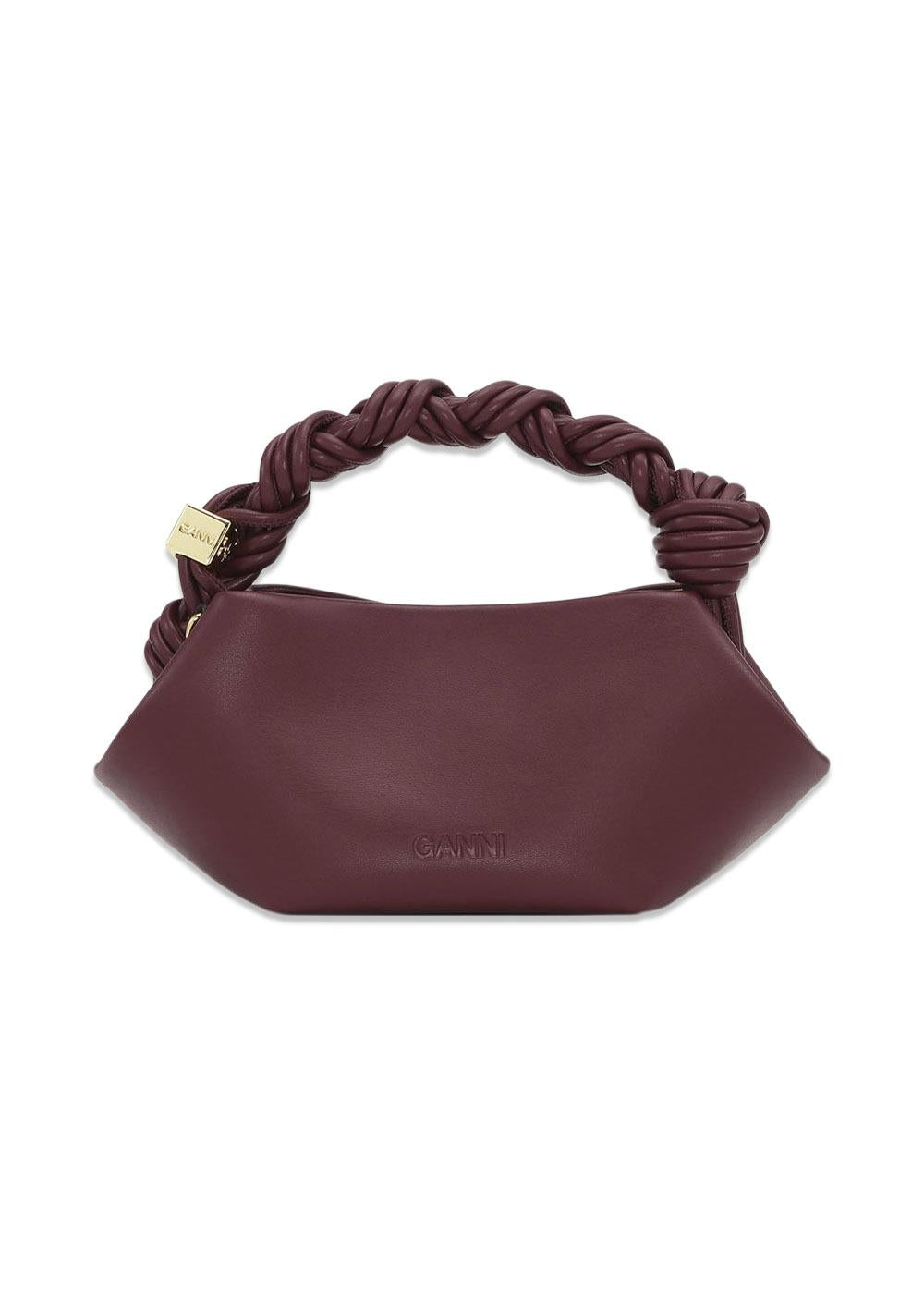 Ganni Bou Bag Mini - Burgundy-Bags-Ganni-Butler Loftet