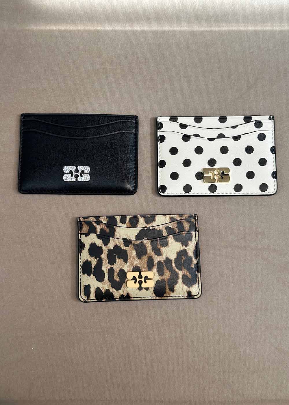 Ganni Bou Card Holder Print - Leopard-Wallet/Purse-Ganni-Butler Loftet