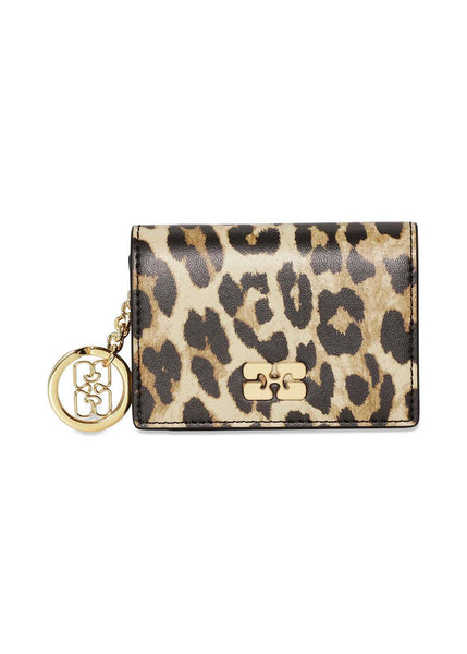 Ganni Bou Card Holder With Flap Print - Leopard – Butler Loftet