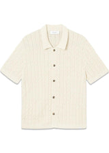 Garrett Knitted SS Shirt - Ivory