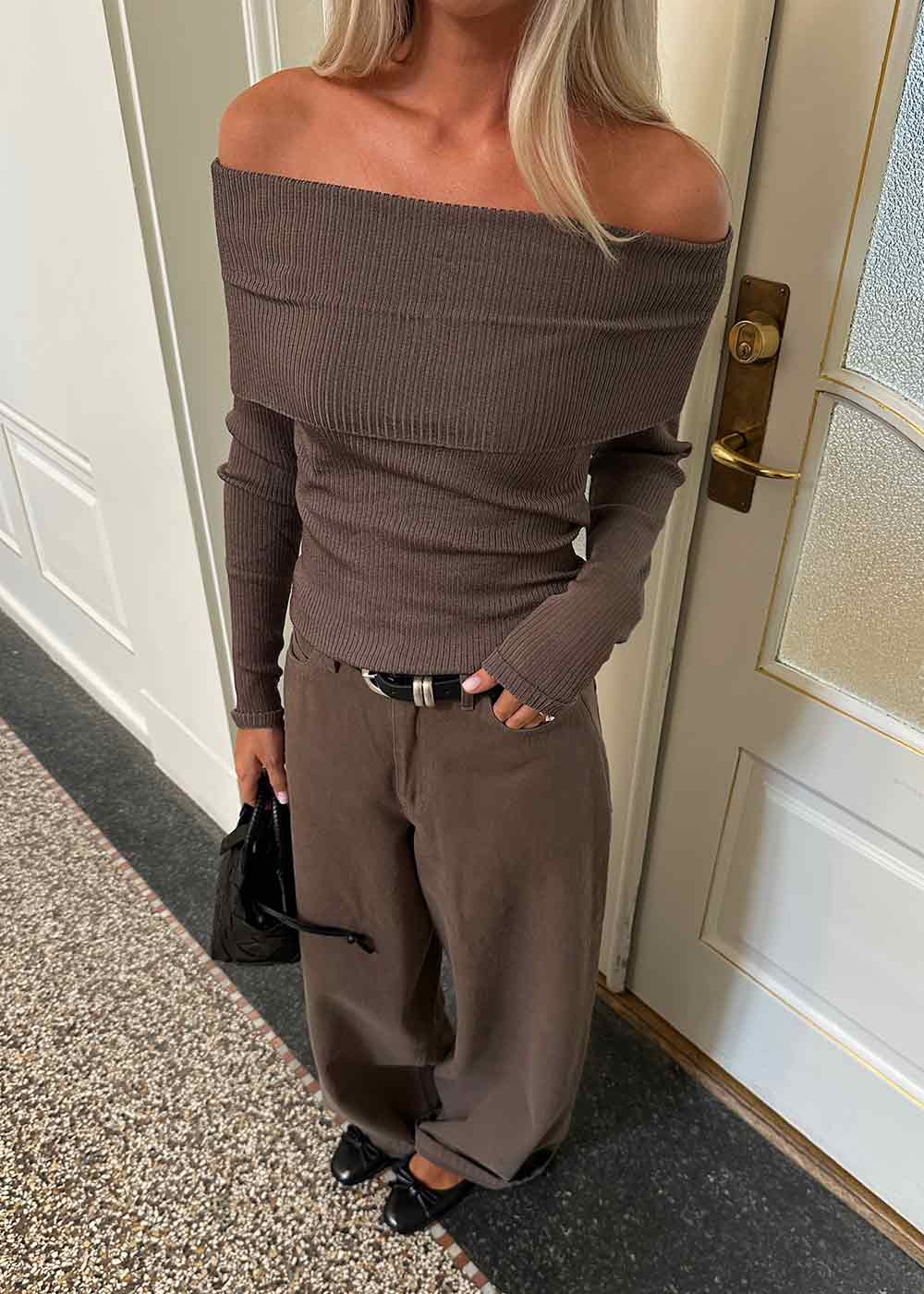 GaryMD top - Chocolate Chip-Knitwear-Modström-Butler Loftet