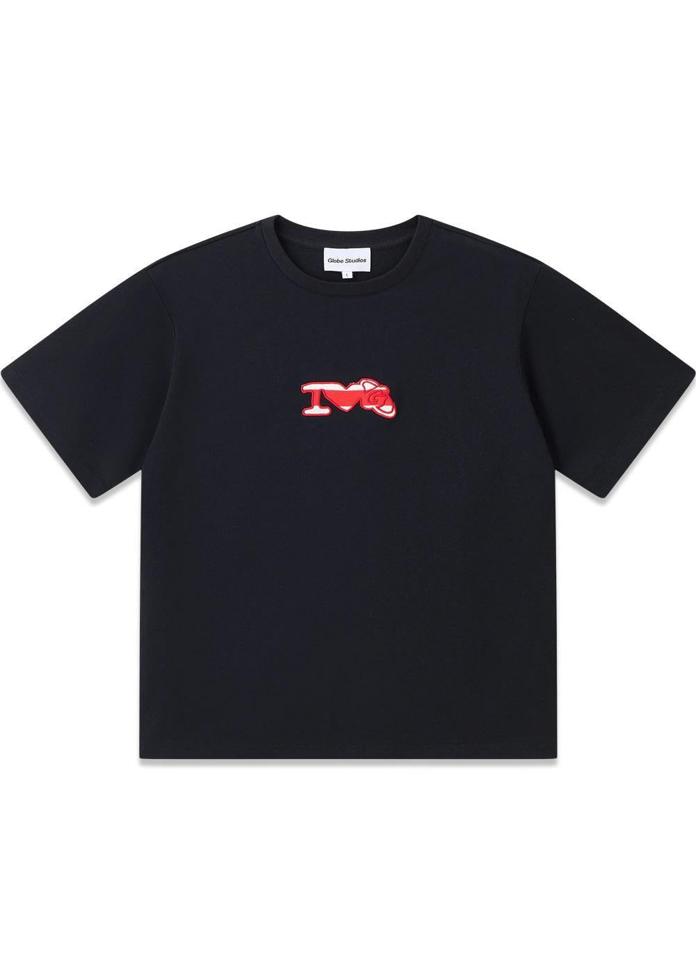 Globe Studios Patchwork T-shirt 'Black' - Black-T-shirts-Globe Studios-Butler Loftet