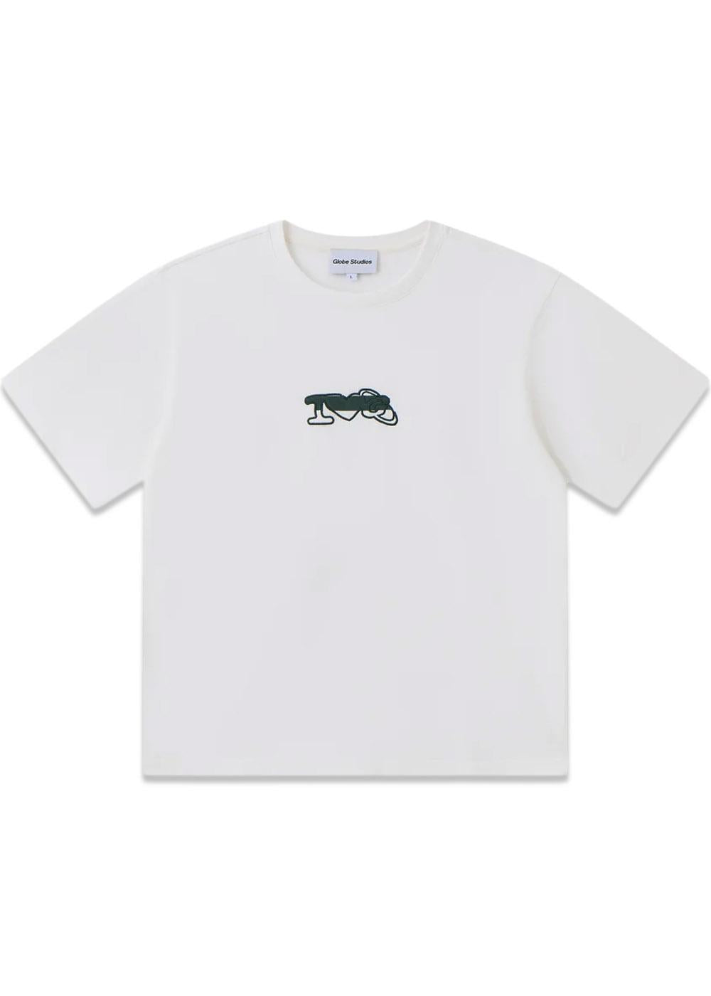 Globe Studios Patchwork T-shirt 'White' - White-T-shirts-Globe Studios-Butler Loftet
