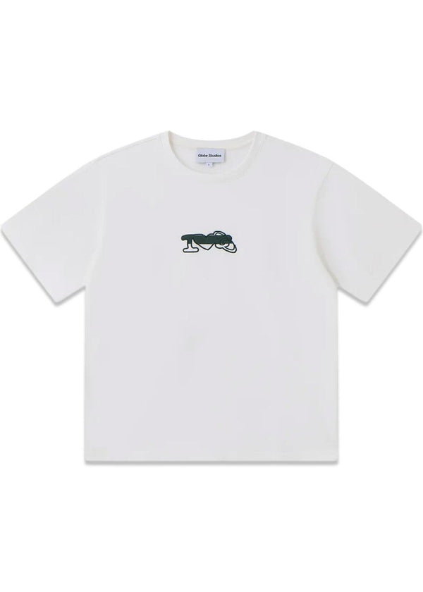 Globe Studios Patchwork T-shirt 'White' - White-T-shirts-Globe Studios-Butler Loftet
