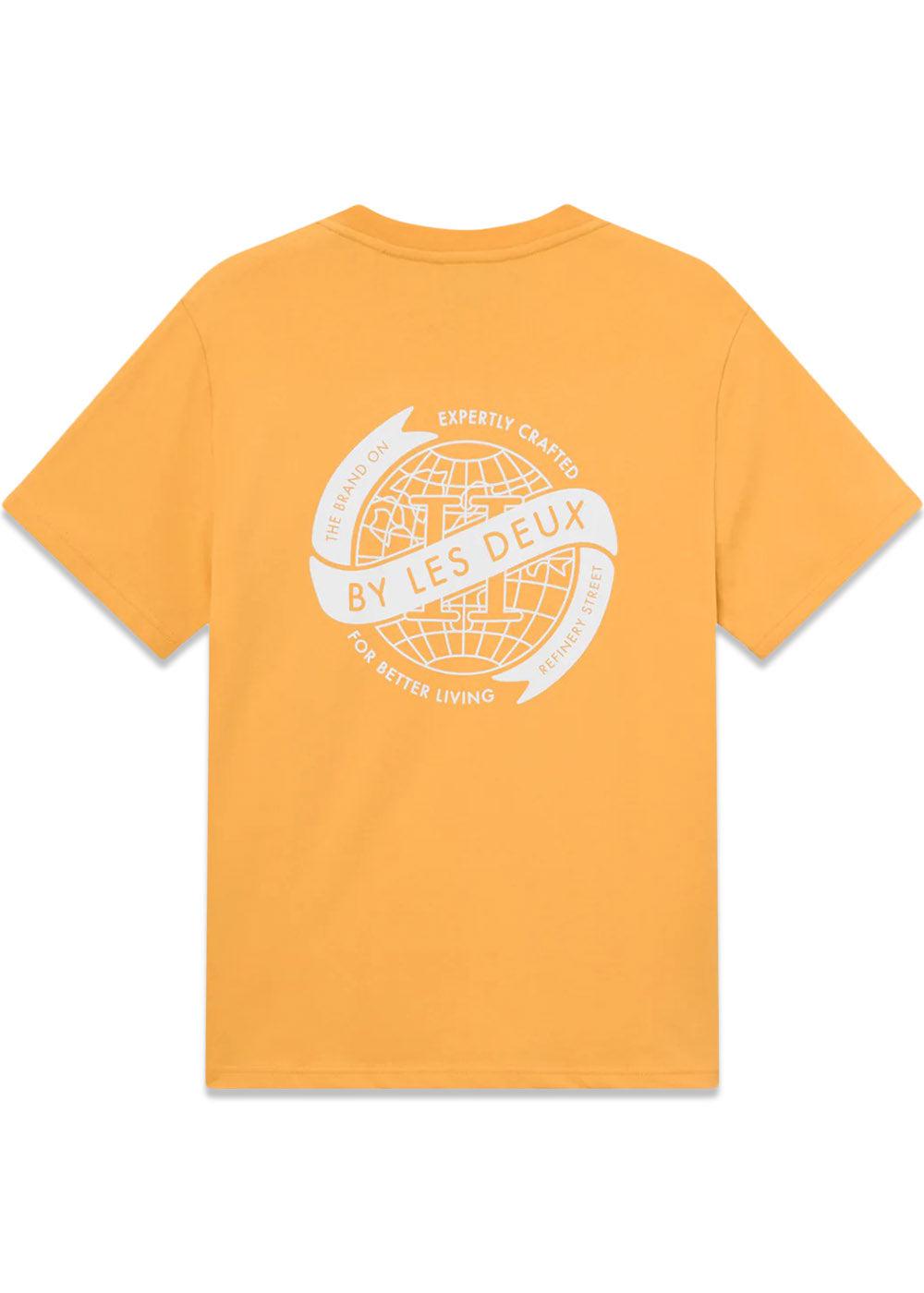 Globe T-Shirt - Mustard Yellow/Ivory
