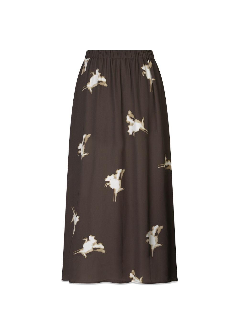 GomoMD print skirt - Chocolate Fleur