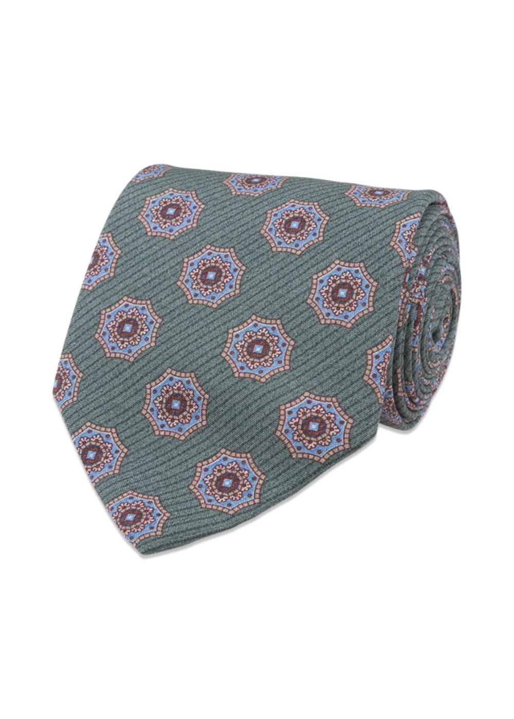 Green Silk Pocket Square - Green-Accessories-Portia-Butler Loftet