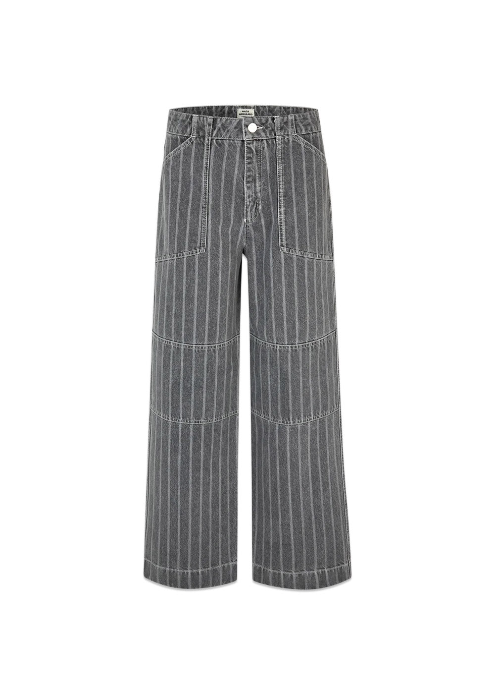 Mads Nørgaards Grey Stripe Denim Krauer Jeans - Grey Stripe. Køb bukser her.