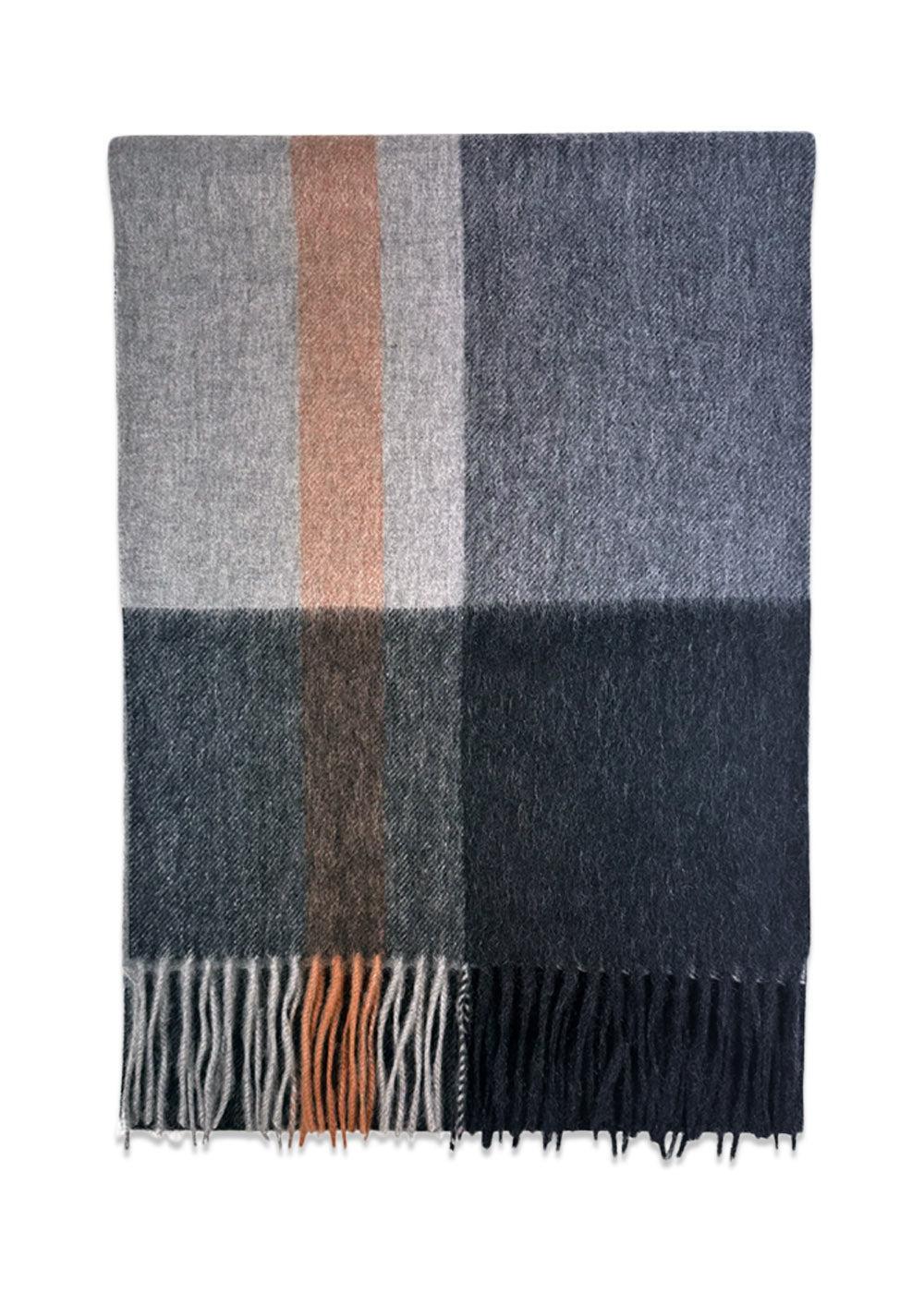 Grey Wool Scarf - Grey-Scarf-Portia-Butler Loftet