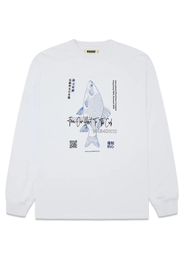 Hailie Fish L/S Tee - White