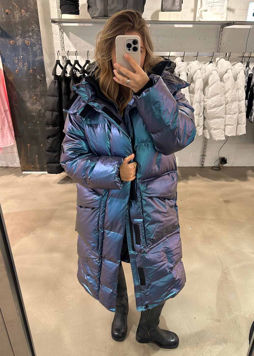 Harbin Long Puffer Jacket W3T4 - Laser