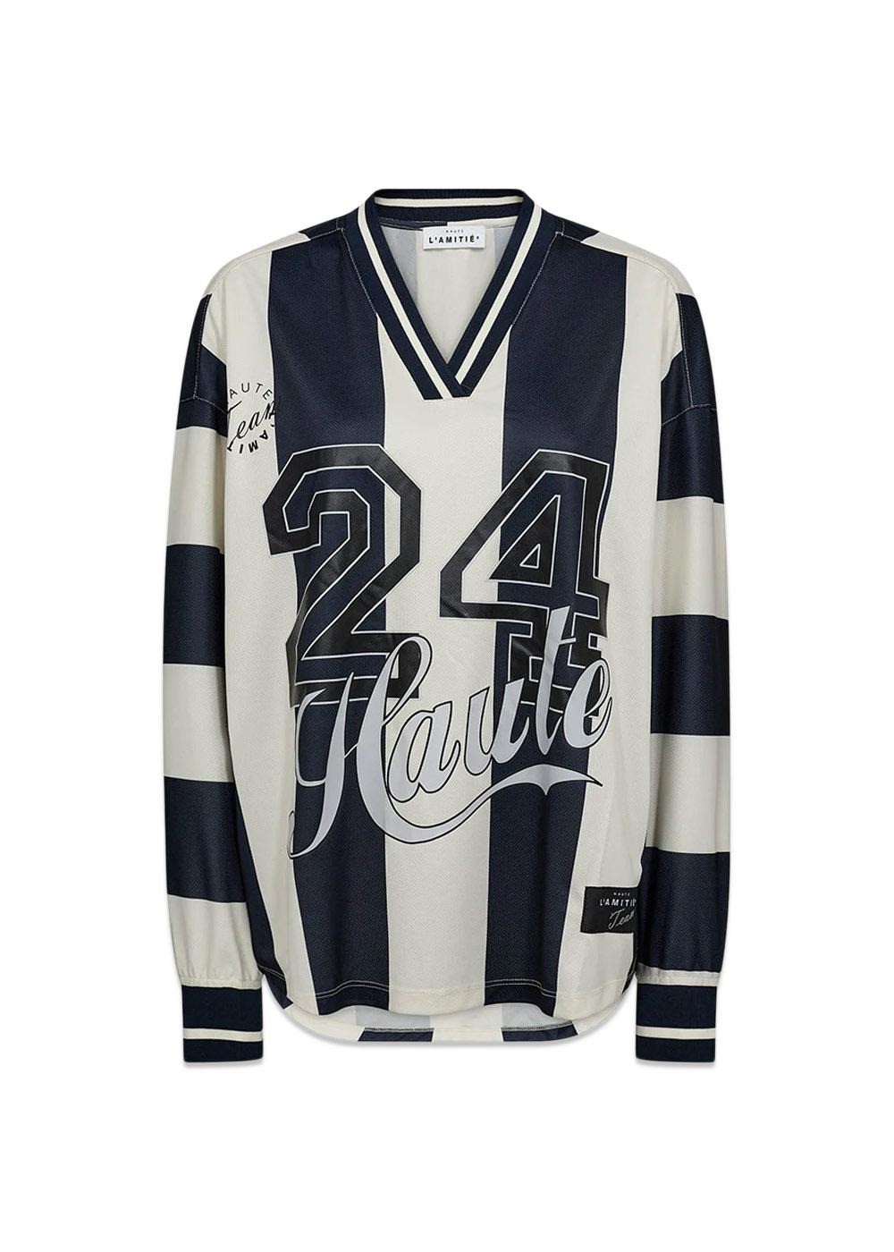 Haute 24 Stripe Blouse - Navy/ Pearl-Blouses-HAUTE L’AMITIÉ-Butler Loftet