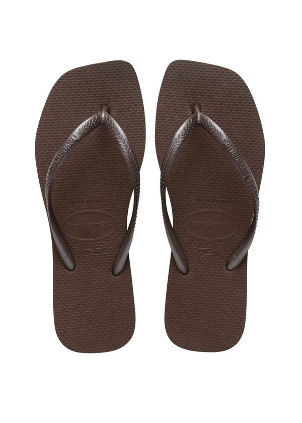 Hav. Slim Square - Dark Brown-Sandals-Havaianas-Butler Loftet