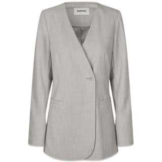HeartMD fitted blazer - Light Grey Melange Cox-Blazers-Modström-Butler Loftet