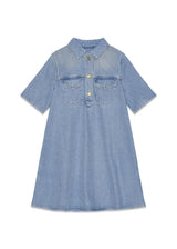 Heavy Denim Mini Dress - Tint Wash