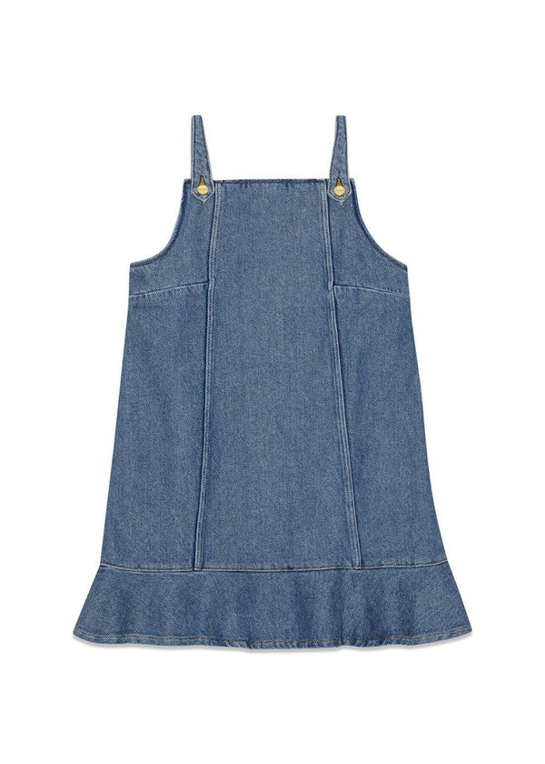 Heavy Denim Mini Dress - Tint Wash-Dress-Ganni-Butler Loftet