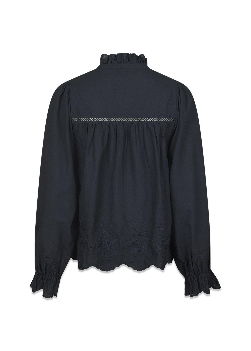 Heline Emb Blouse - Navy