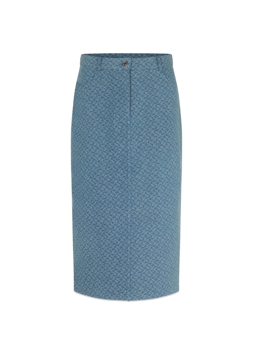 Modströms HennesyMD skirt - Structured Medium Blue. Køb skirts her.