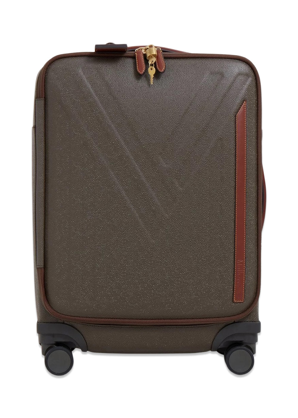 Heritage 4 Wheel Suitcase Eco Sctchgrain - Mole-Cognac