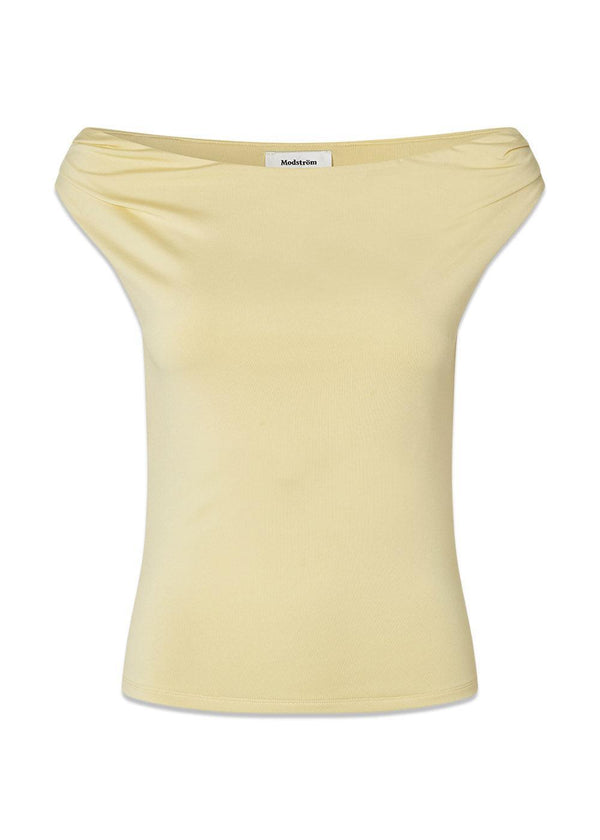 HimaMD off-shoulder top - Double Cream-Top-Modström-Butler Loftet