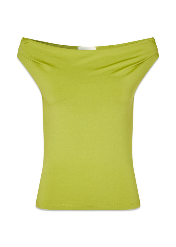 HimaMD off-shoulder top - Golden Lime