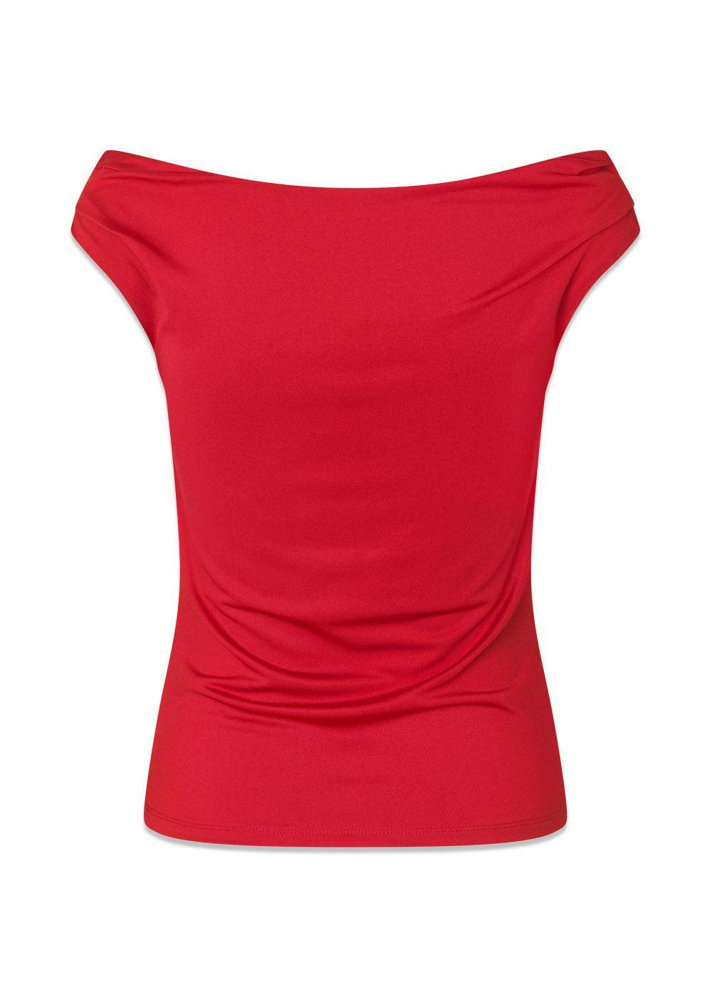 HimaMD off-shoulder top - Racing Red-Top-Modström-Butler Loftet