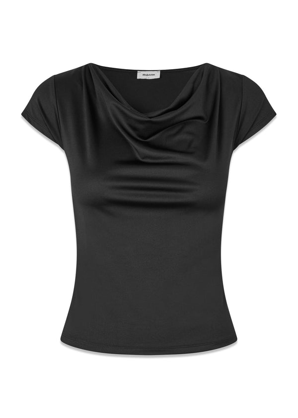 Himamd drapy t-shirt - Black-T-shirts-Modström-Butler Loftet