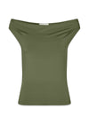 Himamd off-shoulder top - Army Dust-Top-Modström-Butler Loftet