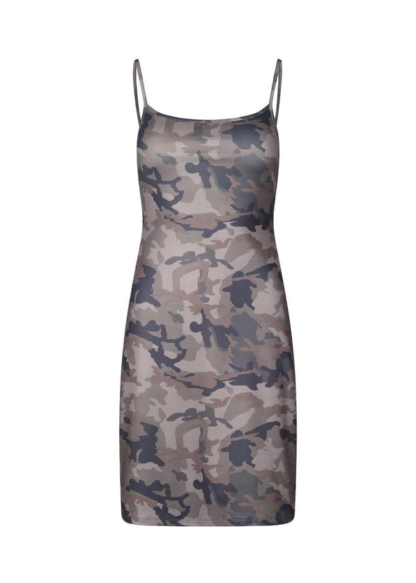 Himamd print strap dress - Camo-Dress-Modström-Butler Loftet