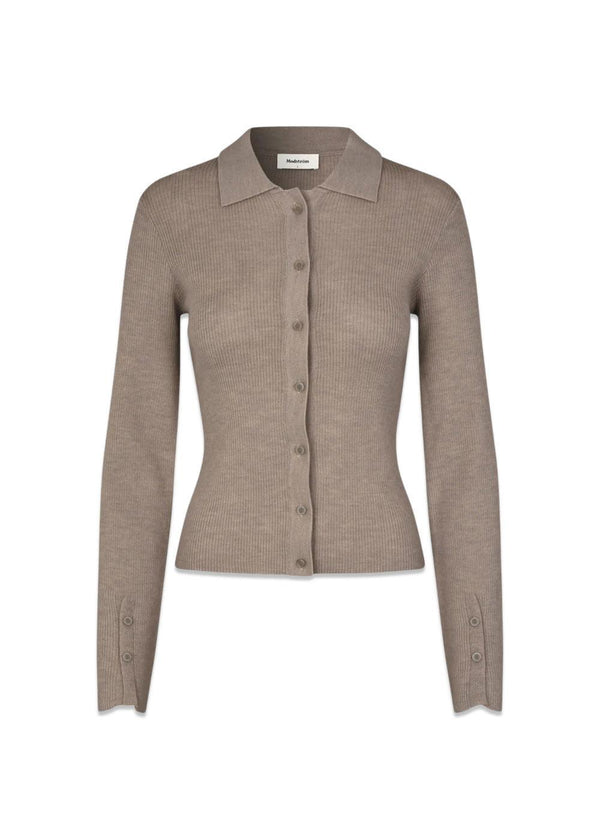 HirokiMD cardigan - Chocolate Chip-Knitwear-Modström-Butler Loftet