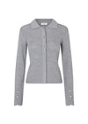 HirokiMD cardigan - Grey Melange-Knitwear-Modström-Butler Loftet
