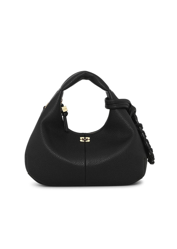 Hobo Mini Grained - Black-Bags-Ganni-Butler Loftet