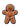 Holiday Gingerbread Man - Brun