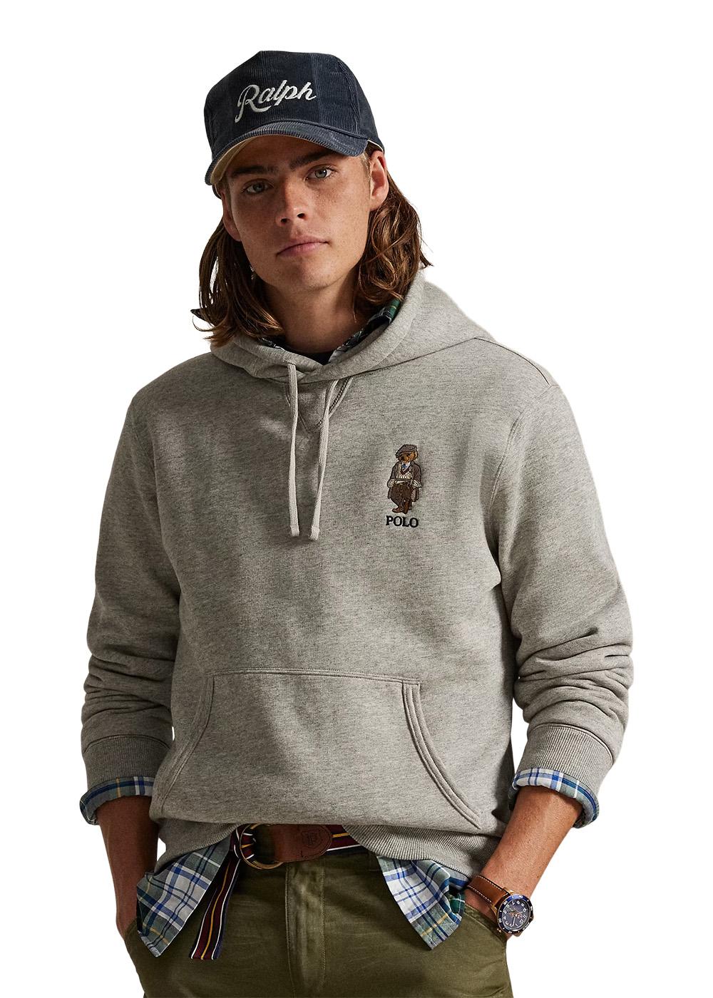 Hooded Bear Sweat - Grey-Sweatshirts-Ralph Lauren-Butler Loftet