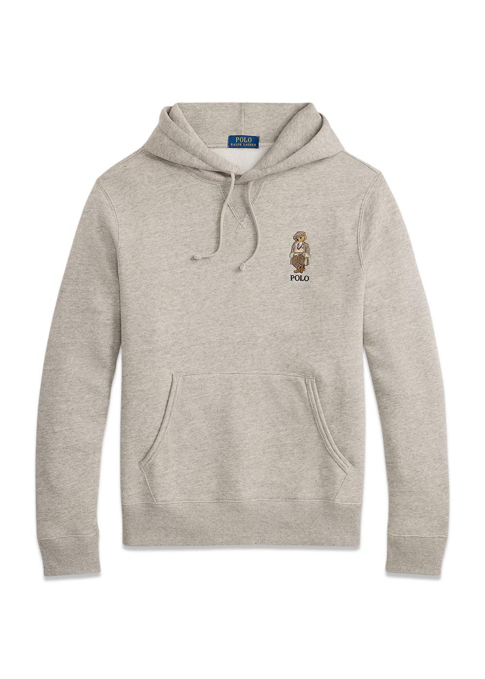 Hooded Bear Sweat - Grey-Sweatshirts-Ralph Lauren-Butler Loftet