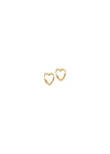 Hoops, Organic Heart Small - 925S/Gp/M-Jewellery-ENAMEL Copenhagen-Butler Loftet