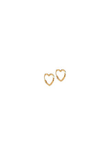 Hoops, Organic Heart Small - 925S/Gp/M-Jewellery-ENAMEL Copenhagen-Butler Loftet