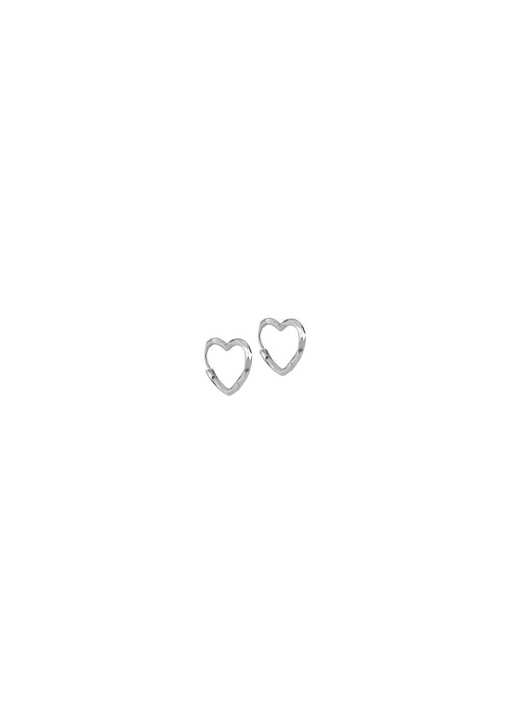 Hoops, Organic Heart Small - 925S/M-Jewellery-ENAMEL Copenhagen-Butler Loftet
